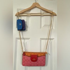 Brand New w/o tags Coach Poppy Crossbody in Blocked Signature Canvas